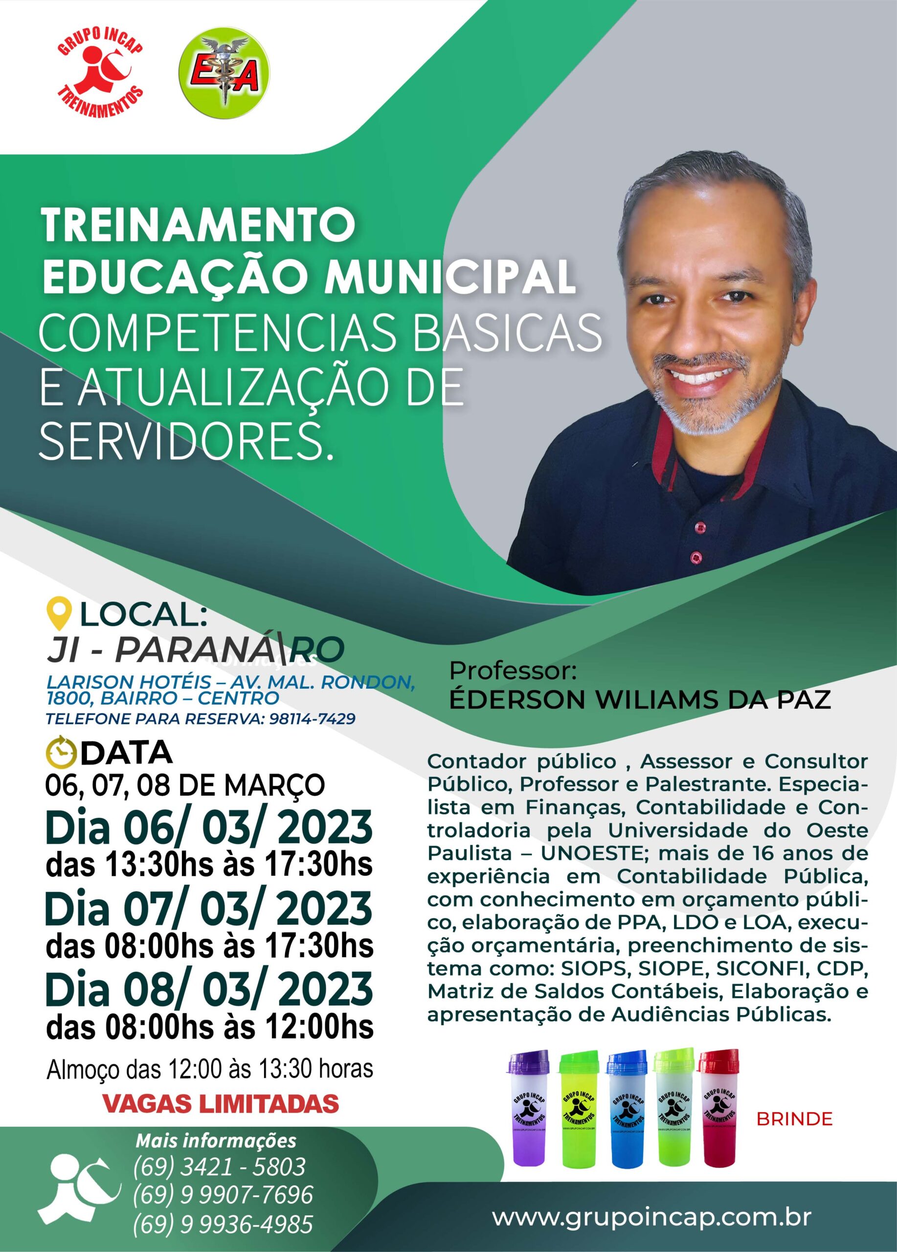 TREINAMENTO: EDUCAÇÃO MUNICIPAL – COMPETENCIAS BASICAS E ATUALIZAÇÃO DE SERVIDORES