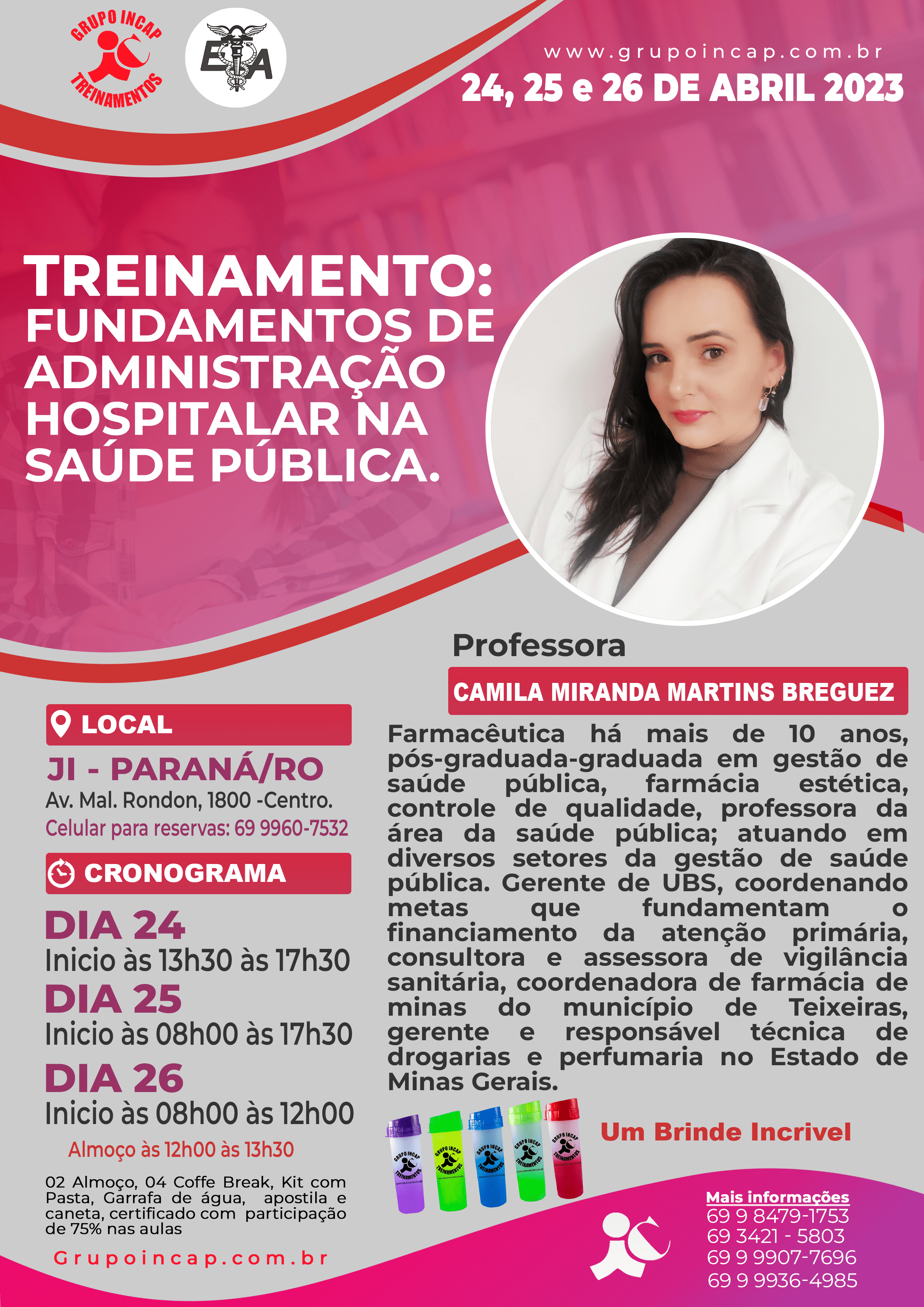 TREINAMENTO: FUNDAMENTOS DE ADMINISTRAÇÃO HOSPITALAR NA SAÚDE PÚBLICA.