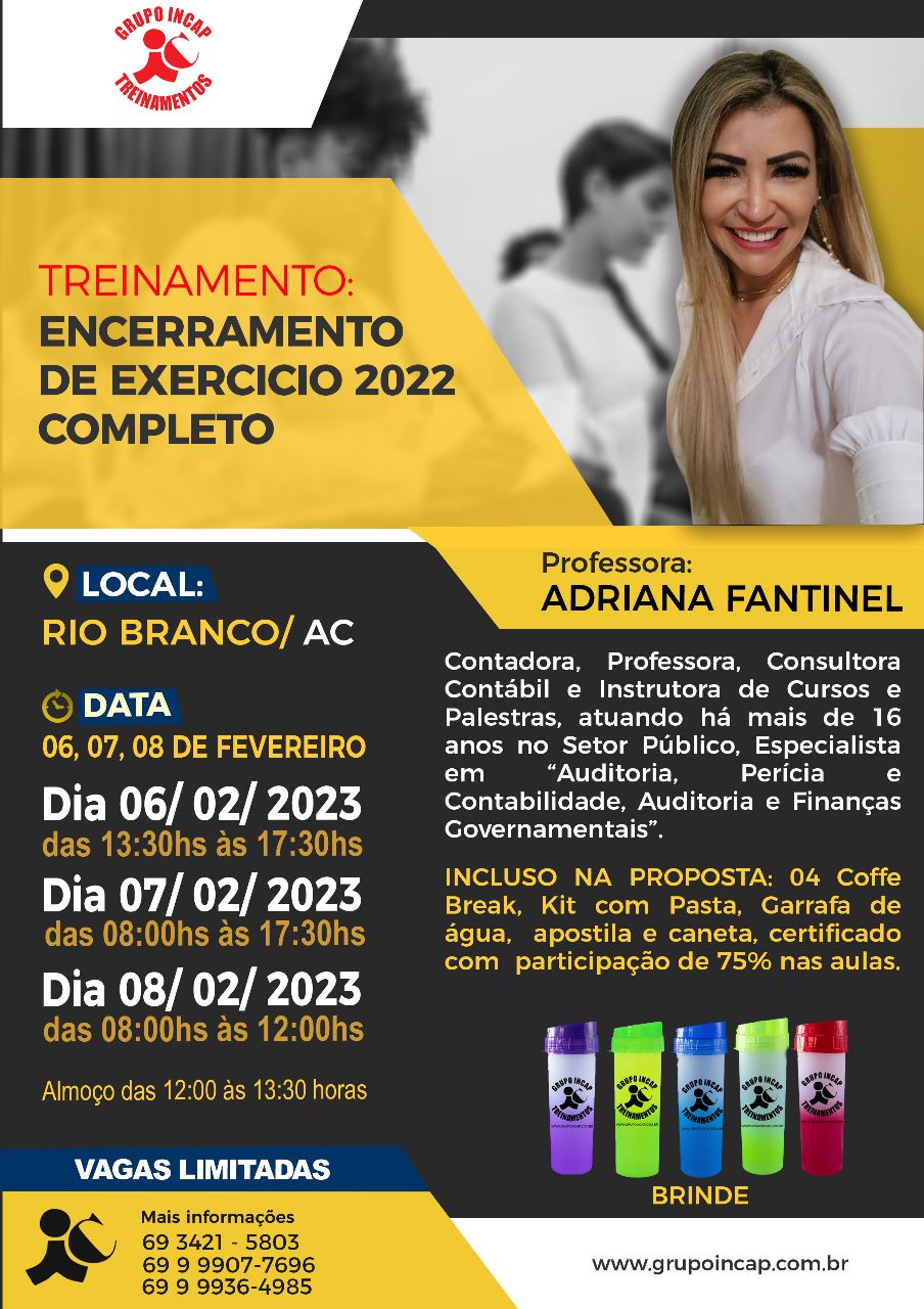 TREINAMENTO: ENCERRAMENTO DO EXERCICIO  2022 - COMPLETO